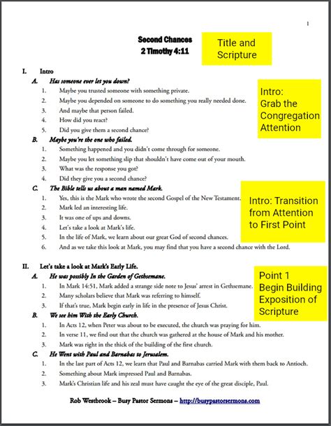 Bible Outlines .